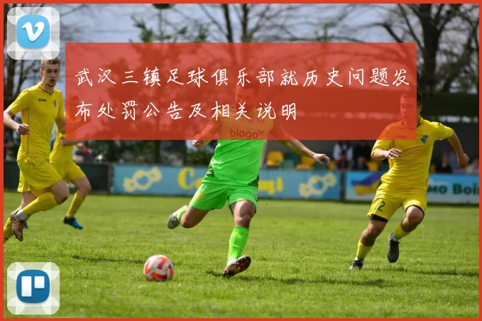 武汉三镇足球俱乐部就历史问题发布处罚公告及相关说明